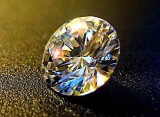 1.40 Ctw Round Brilliant 6mm Diamond simulant  - Lab Created Flawless Diamond