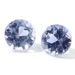 Stunning 0.70 cts Pair EYE CATCHING STUNNING BLUE TANZANITES-  4.40MM. No Reserve! Top class!