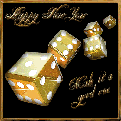 MySpace and Orkut Happy New Year Glitter Graphic - 1