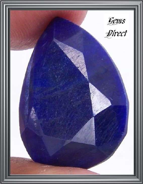 27.85cts Natural India Blue Sapphire Gemstone