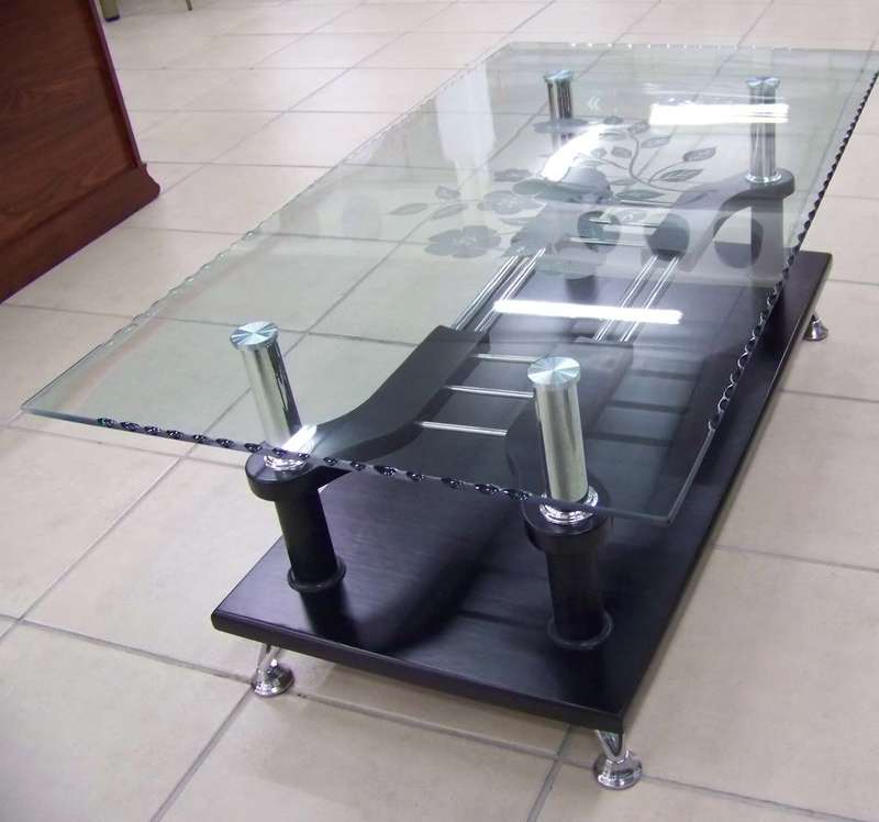 NEW Glass Coffee Cocktail Modern Unique Retro Table