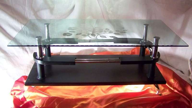 NEW Glass Coffee Cocktail Modern Unique Retro Table 912