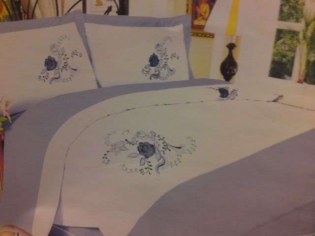 Baby Blue & White 6 Pc Duvet Sets