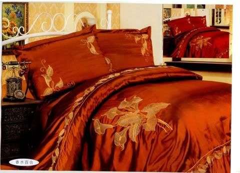STUNNING!!! Rust & Golden Brown 6 Pc Duvet set