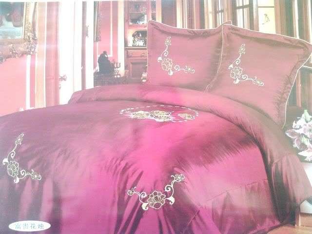 Burgundy 6 Pc Duvet Set