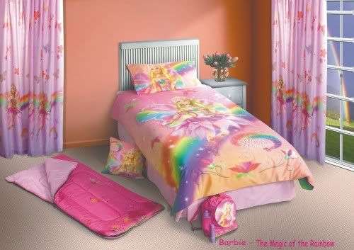 Barbie 3/4 Duvet Set + Matching Curtain