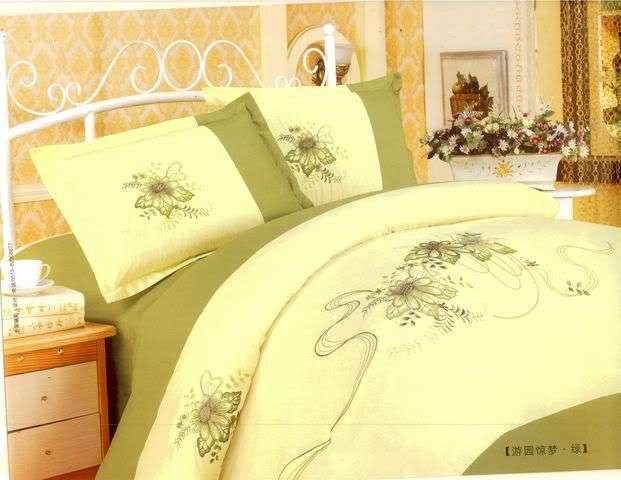 LOVELY Light Olive Green 6 Pc Duvet Set