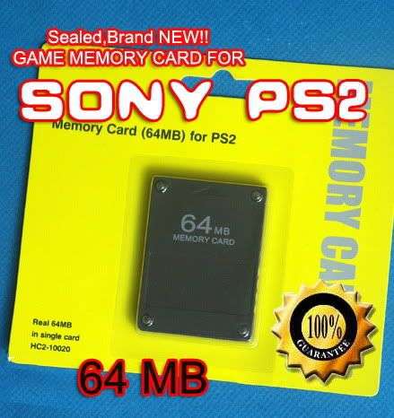 64MB !! PS2 Memory card - Earn FREE POSTAGE
