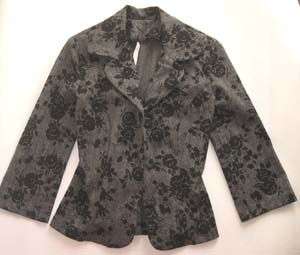 STUNNING YDE FLORAL PRINT BLACK AND GREY JACKET!!