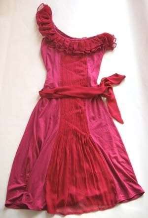 STUNNING PINK ONE-SHOULDER YDE DRESS!!!
