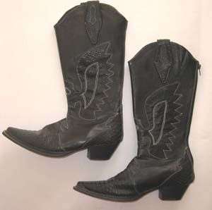 VERY COOL BLACK COWBOY BOOTS!!!