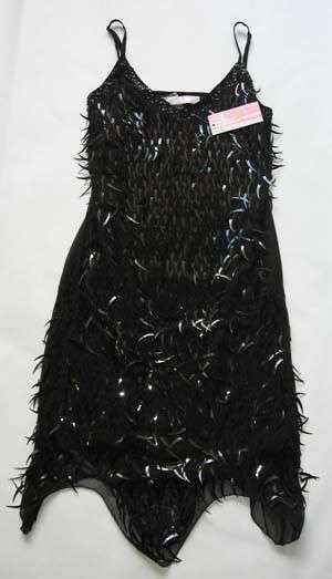 STUNNING BLACK SEQUINCED COCKTAIL DRESS!!!