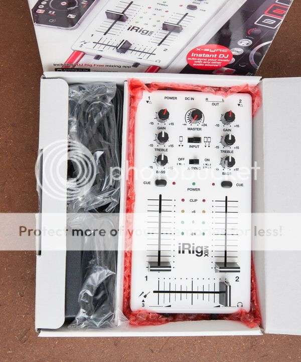 IK Multimedia iRig DJ Mix for iOS or Android *DJ Mix Mic Guitar Mixer Studio Perform Music*