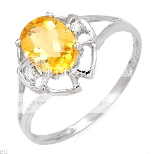 [R3000.00] 1.11ctw Precious Stones - Genuine Diamonds and Citrine Beautifully Crafted in White Gold