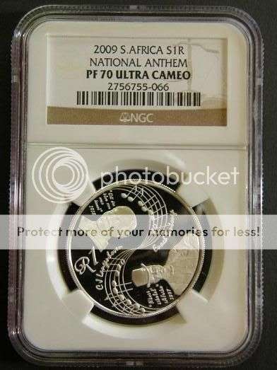 2009 1oz Silver Anthem: NGC graded PF70 : The perfect Anthem !!!
