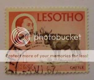Lesotho 1 cent Stamp