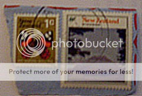 New Zealand 1c & 8c Stamp