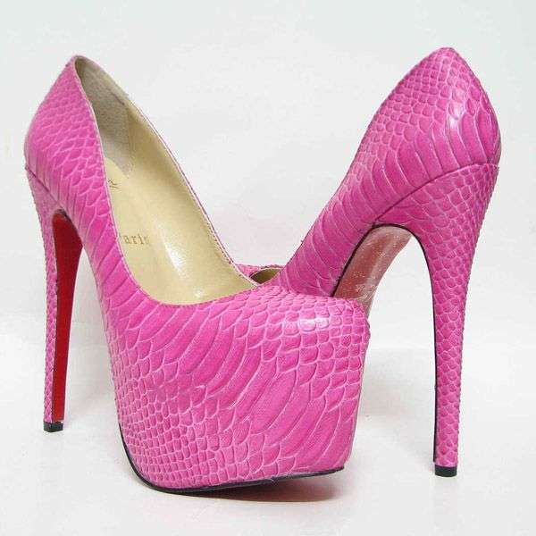 Vogue Elegant Office Lady Women Pink Sheepskin High-Heeled Shoes Size 2--7