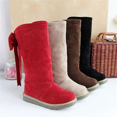 Vogue Office Lade Womens Swede Leather Boots Size 2--6 Four Color