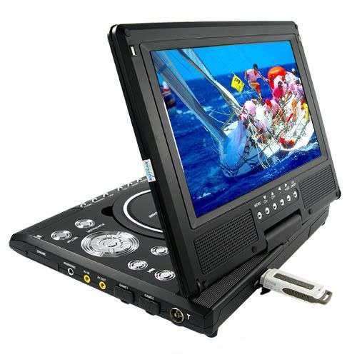 Portable DVD Player with 9 Inch LCD Screen + TV Free Shipping