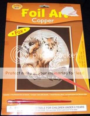 Copper foil art set - Fox