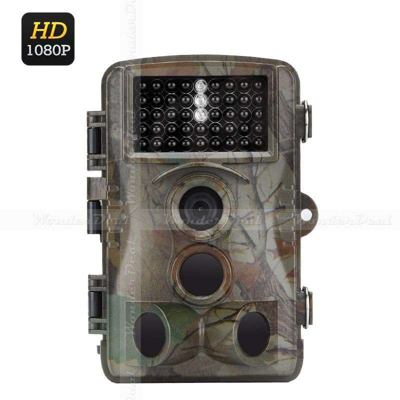 HD 1080p Trail Camera "Camo Cam" - IP65, PIR, 20M Night Vision, 1/3 Inch CMOS, 0.6 Sec Trigger