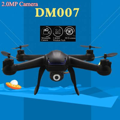DM007 RC Quadcopter 6 Axis Gyro Explorer UFO-BLACK 2.4GHz 4 CH / 2.0MP Camera / LCD Remote Control