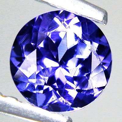 AA - .45CT - ROUND CUT - PURPLE/BLUE TANZANITE - SHIPPED FROM WITHIN SA!!