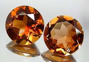 SCREAMING! 4.20cts.Dusky Plum Peach Champagne Colour Topaz Gemstone PAIR!