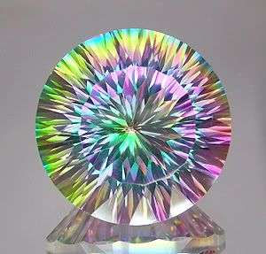 IMPRESSIVE! 12.30ct.AAA Rainbow Colour Round Mystic Topaz. gemstone  - 100% Money back guarantee!!