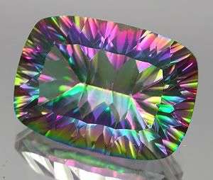 13.35Ct.Rainbow Baguette Concave Cut Mystic Topaz. gemstone from Brazil