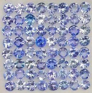 DAZZLING! 5.35ct. Blue Purple Tanzanite Gemstone Rounds LOT! - 100% natural Earth Mined Gemstones