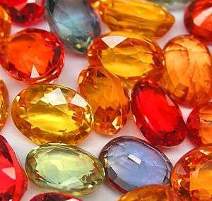 **SA SHIPPING!** 6.70ct.AAA Mixed-colour Sapphire 4x3mm Oval LOT! - SHIPPED FROM WITHIN SA!!!