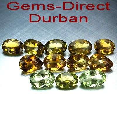 2.91ct - 10 pc LOT - RARE GOLDEN TOURMALINE - SHIPPED FROM WITHIN SA!!
