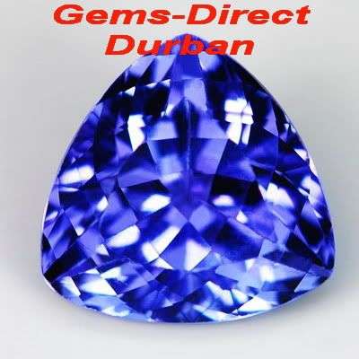 AAA - 1.62CT - TRILLION CUT - VIOLET/BLUE D-BLOCK TANZANITE - SHIPPED FROM WITHIN SA!!