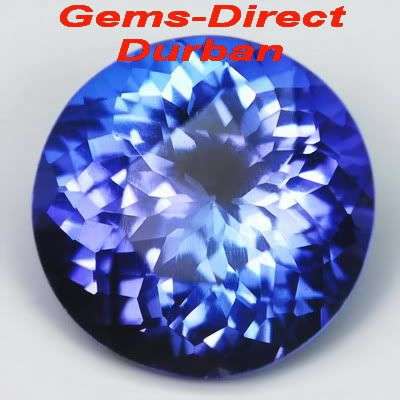 AAA - 1.65CT - ROUND CUT - VIOLET/BLUE D-BLOCK TANZANITE - SHIPPED FROM WITHIN SA!!