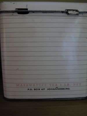Old Mazawattee tea tin, http://www.bidorbuy.co.za/seller/930652/ELLE07