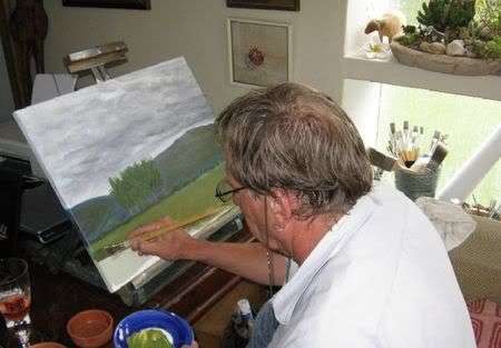 South African art,Pieter van der Westhuizen style painting
