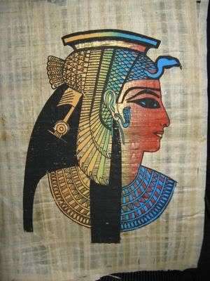 Papyrus painting,Papyrus art,Ancient Egypt,Cleopatra