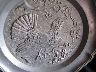 Antique Pewter Wall plate
