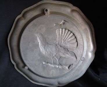 Antique Pewter Wall plate