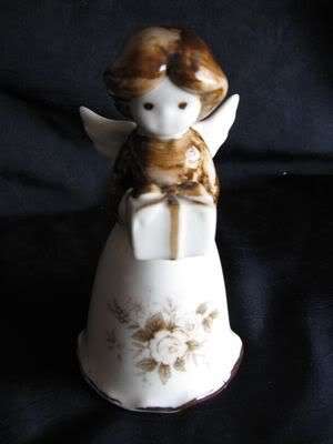 Porcelain Christmas Angel Bell