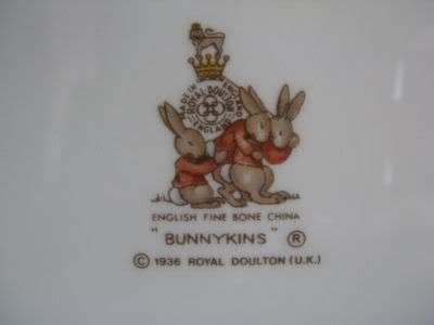 Royal Doulton,Bunnykin,Christening plate