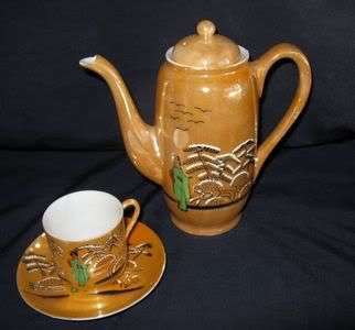 vintage porcelain,hand painted porcelain,teaset,Japanese porcelain,teapot