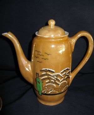 vintage porcelain,hand painted porcelain,Japanese porcelain,teaset,teapot