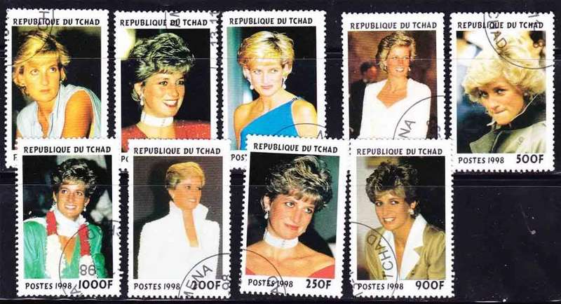Chad - 1999 - Diana, Princess of Wales - Complete Set