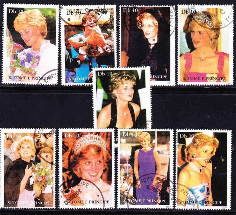 ST. THOMAS AND PRINCE ISLANDS - Princess Diana - Complete Set