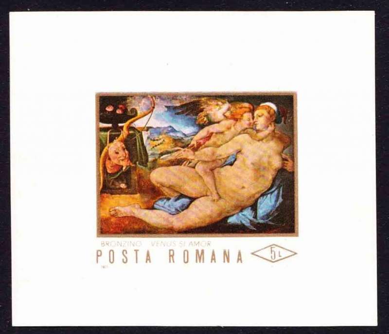 Romania - Paintings by Gonzales Conques - 1970 - Mini Sheet / Souvenir Sheet Imperf