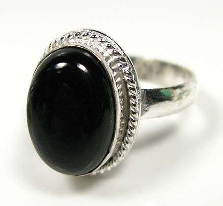 Onyx Sterling Silver Ring
