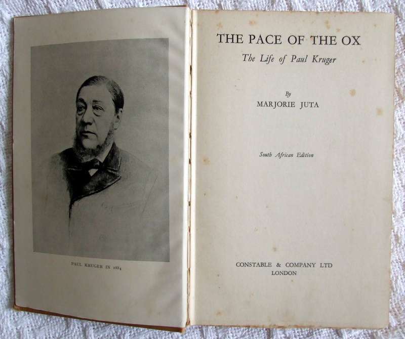 THE PACE OF THE OX by Marjorie Juta, Constable, First edition,